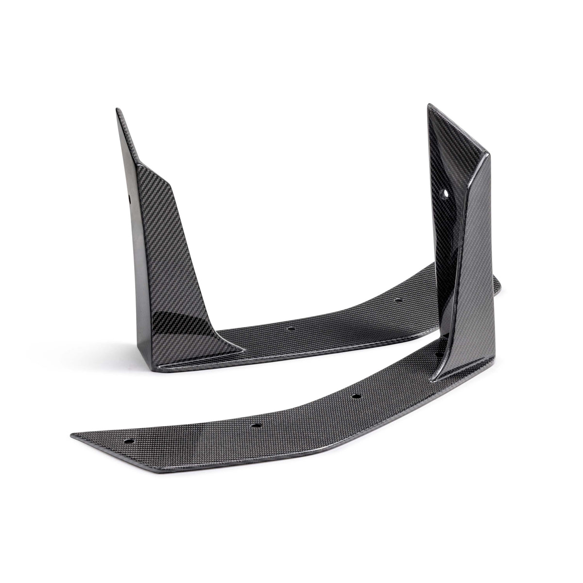 Anderson Composites 2024 Ford Mustang Type-GT5 Carbon Fiber Front Splitter Wickers - AC-FBC24FDMU-GT5