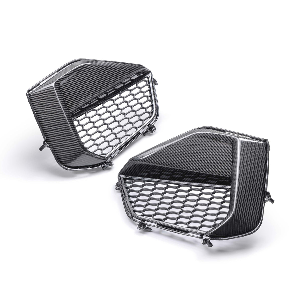 Anderson Composites 2024 Ford Mustang GT Carbon Fiber Front Bumper Inserts - AC-FBI24FDMUGT