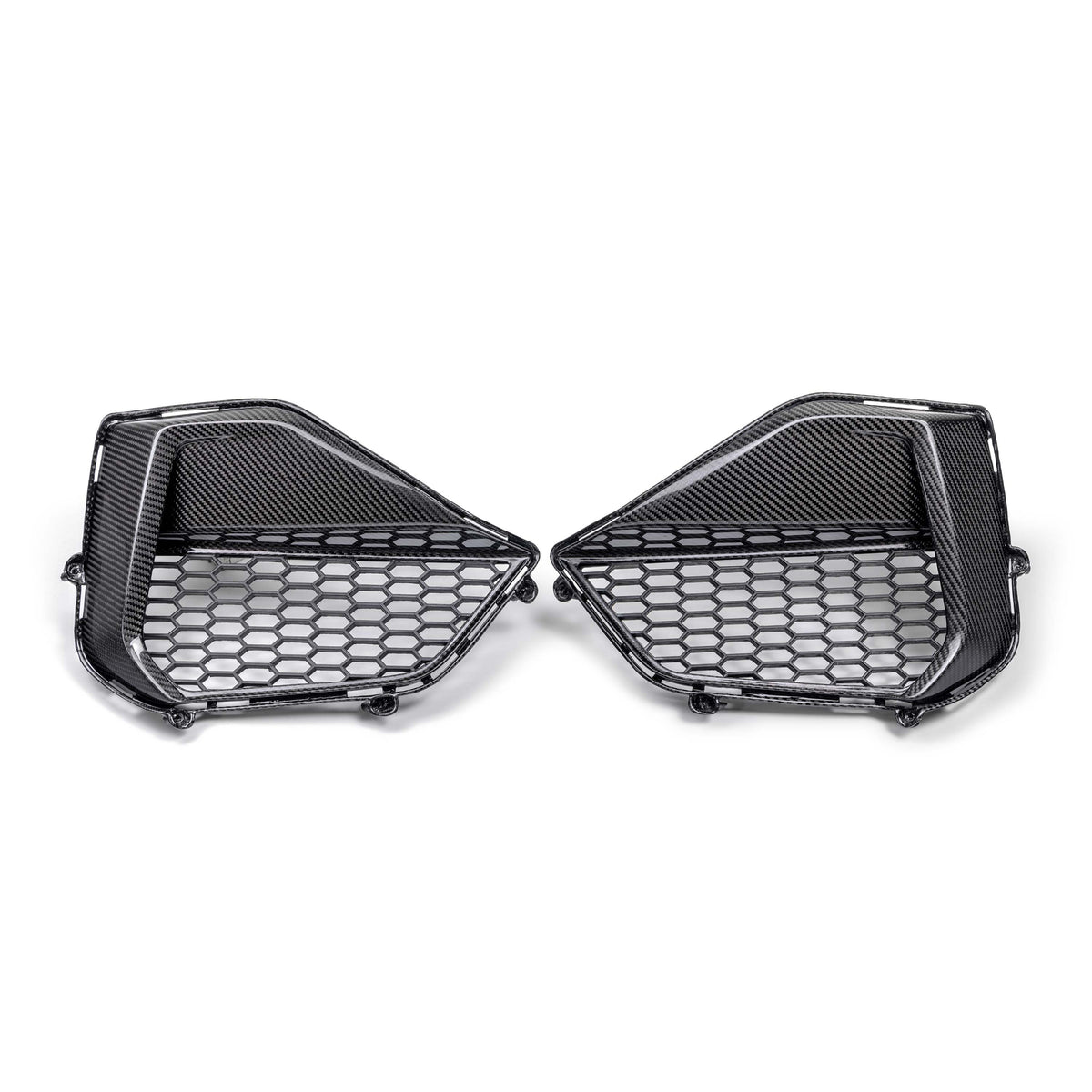 Anderson Composites 2024 Ford Mustang GT Carbon Fiber Front Bumper Inserts - AC-FBI24FDMUGT