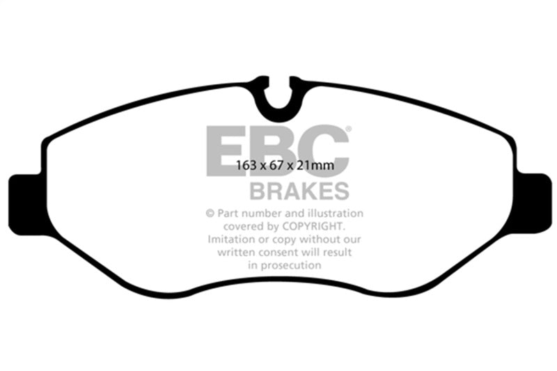 EBC 07+ Dodge Sprinter 2500 Greenstuff Front Brake Pads - DP61926