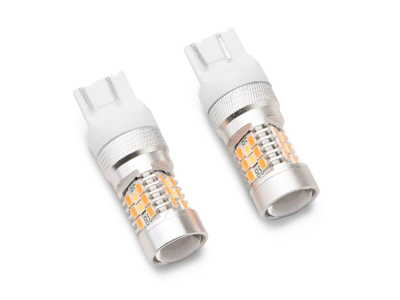 Raxiom 18-26 Jeep Wrangler JL Sport 7443 Axial Series Dual Color LED Front Turn Signal Light Bulbs - J122516-JL - front view