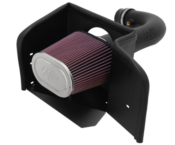 K&N 08-10 Dodge Ram V8-4.7L Aircharger Performance Intake - 63-1529 for 2008-2010 Dodge Ram 1500 - front view
