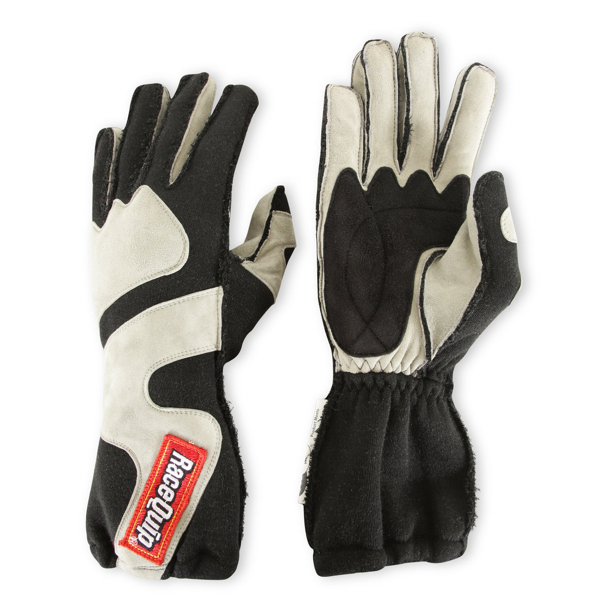 RaceQuip SFI-5 Gray/Black XL Outseam w/ Closure Glove