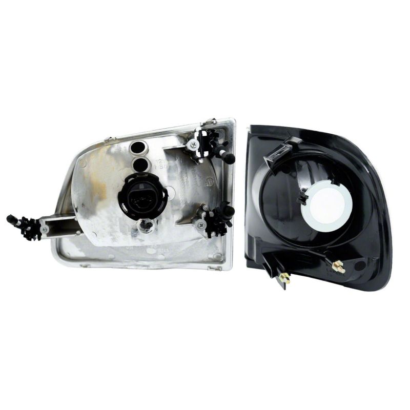 Raxiom 97-03 Ford F-150 G2 Euro Headlights w/ Parking Lights- Chrome Housing (Clear Lens) - T542853