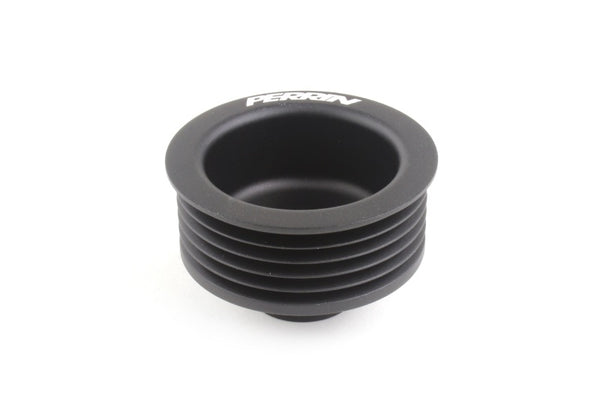 Perrin 07-21 Subaru WRX STI EJ Engines Alternator Pulley - Black - PSP-ENG-119BK for 2008-2021 Subaru WRX STI - front view