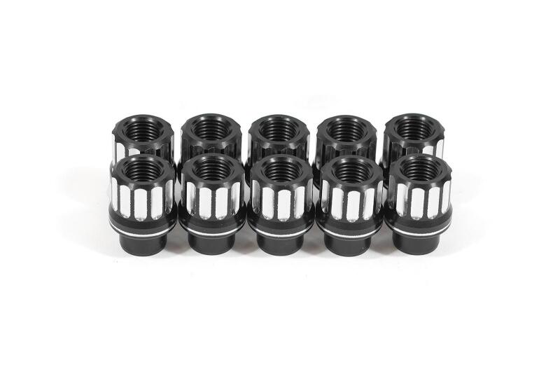 BMR 07-14 Ford Shelby GT500 Lug Nut Kit 1/2-20 RH Shank 12-pt Aluminum Set of 10 - LNK003 by BMR Suspension
