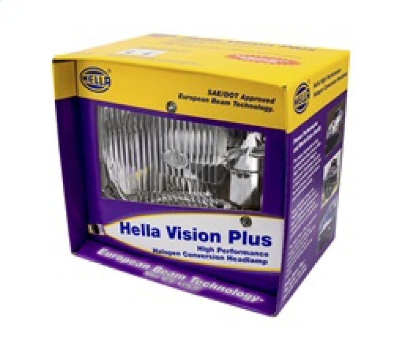 Hella Vision Plus 8in x 6in Sealed Beam Conversion Headlamp - Single Lamp - 003427291