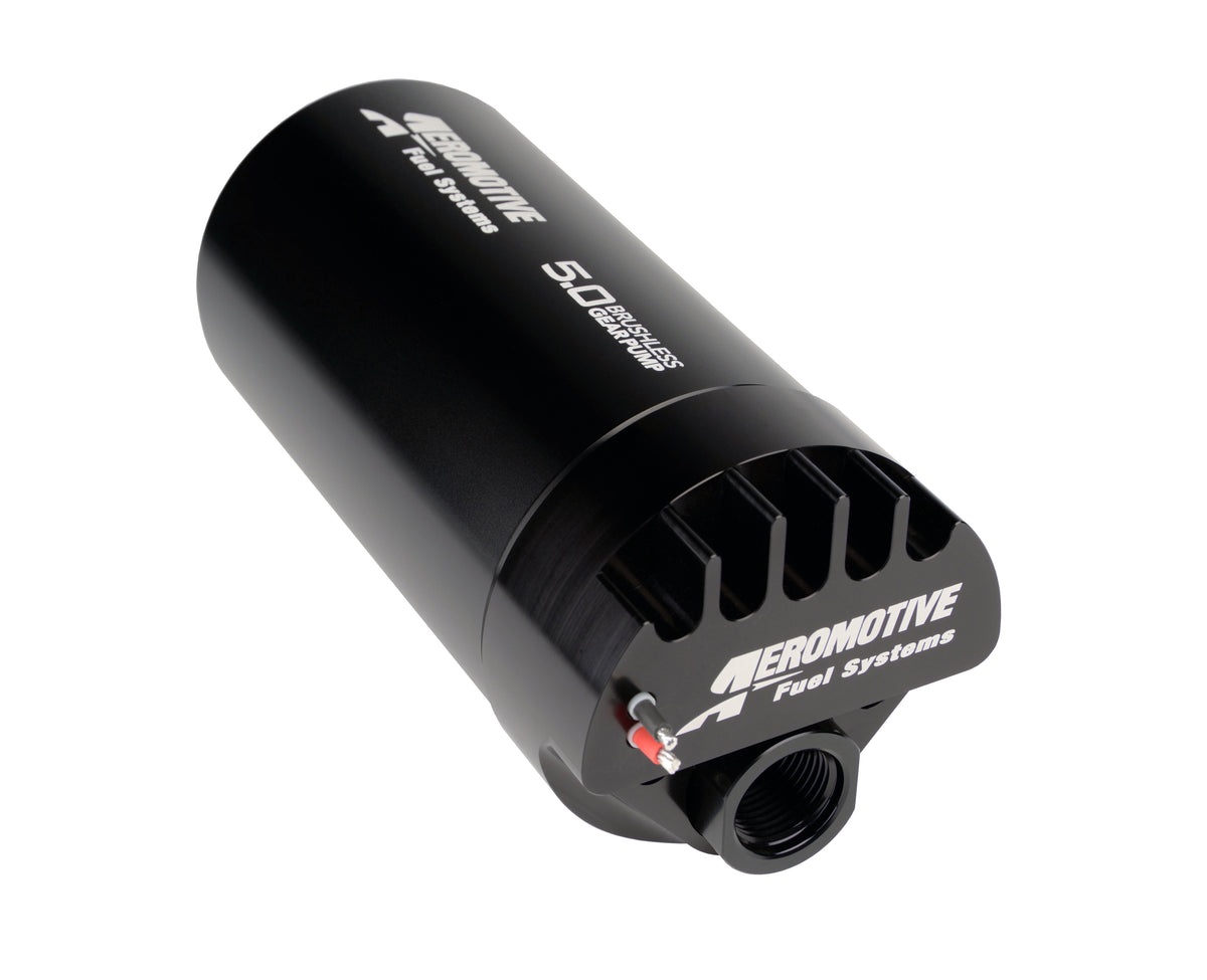 Aeromotive Variable Speed Controlled Fuel Pump - Round - In-line - Brushless Spur 5.0 - 11192