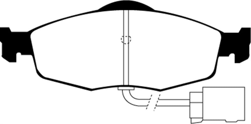 EBC 95-00 Ford Contour 2.0 Ultimax2 Front Brake Pads - UD801