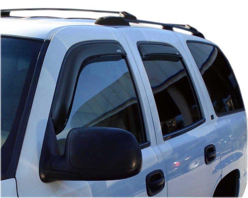 AVS 02-06 Cadillac Escalade Ventvisor In-Channel Front &amp; Rear Window Deflectors 4pc - Smoke - 194304
