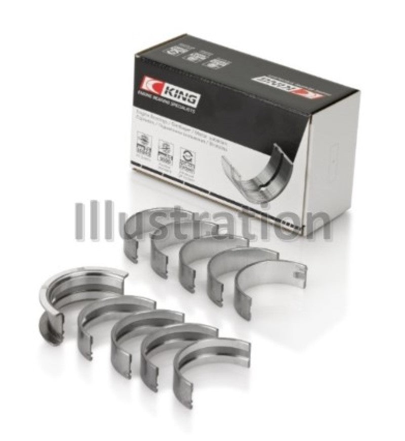 King 91-04 Nissan 146CI/2.4L KA24DE L4 / 89-97 146CI/2.4L KA24E L4  (Size +0.5) Main Bearing Set - MB5245AM0.5