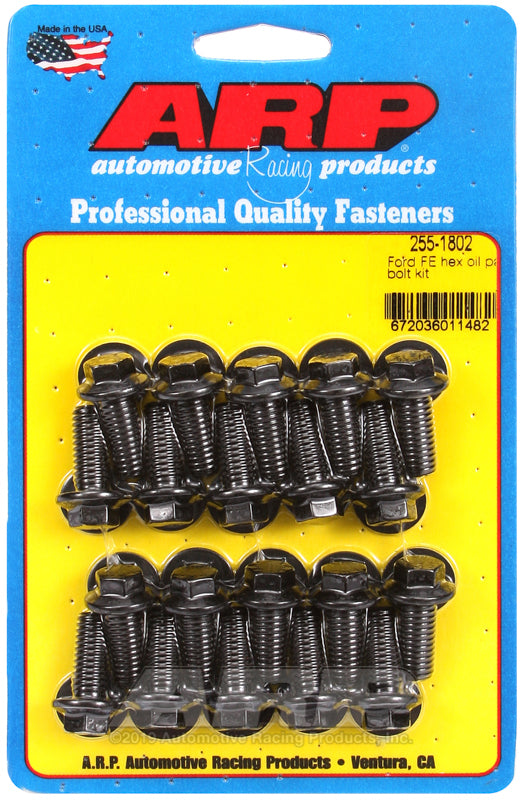 ARP Ford FE Hex Oil Pan Bolt Kit - 255-1802