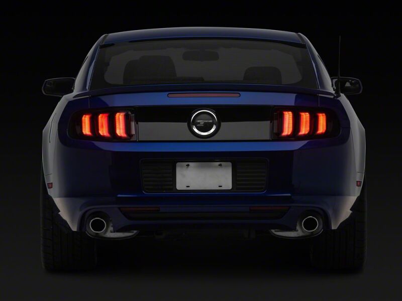 Raxiom 13-14 Ford Mustang CXR Series LED Tail Lights- Black Housing- Smoked Lens - 441705 - close-up view 8