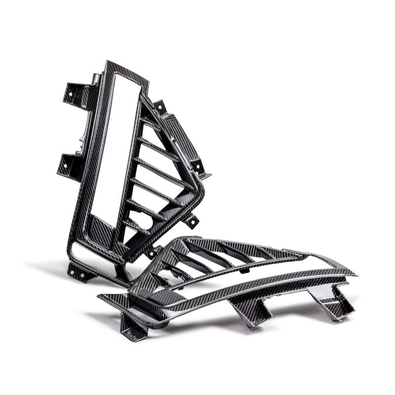 Anderson Composites 22-24 Cadillac CT5 Black Wing Type-OE Carbon Fiber Side Grilles - AC-SV22CT5BW