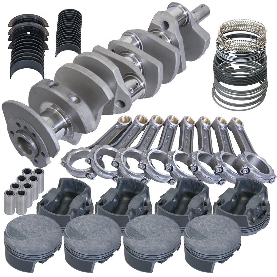 Eagle Chevy 454 4.250in Crank 6.385in I-Beam Rods -3cc Flat Top 4.320in Pistons Balanced Assembly - BF1011070 - front view