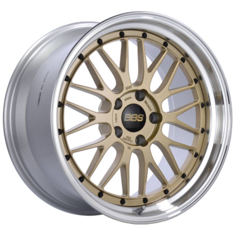 BBS LM 18x10 5x130 ET65 CB 71.6 Gold Center / Diamond Cut Lip Wheel - LM266GPK