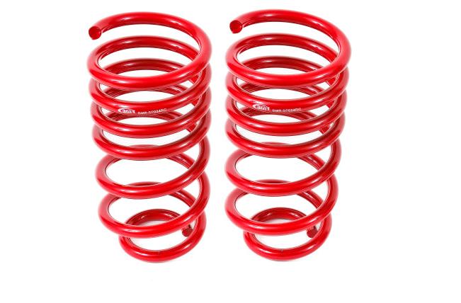 BMR 10-15 5th Gen Camaro V8 Rear Lowering Springs - Red - SP024R