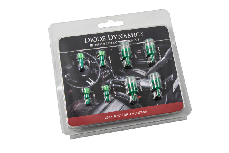 Diode Dynamics Mustang Interior Light Kit 15-17 Mustang Stage 1 - Green - DD0280