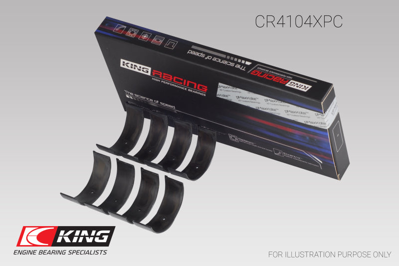 King Audi/VW 83-03 1.6L/1.8L/2.0L (Size STDX) Performance Coated Rod Bearing Set - CR4104XPCSTDX
