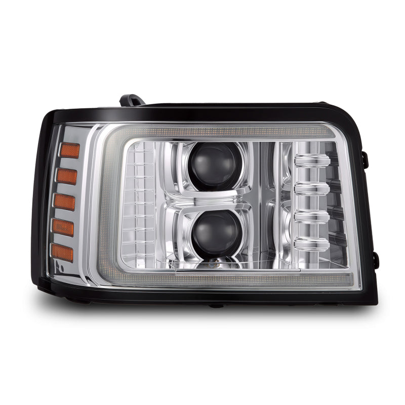AlphaRex Projector Headlights, Chrome w/ Activation Light, Sequential Signal - 880379