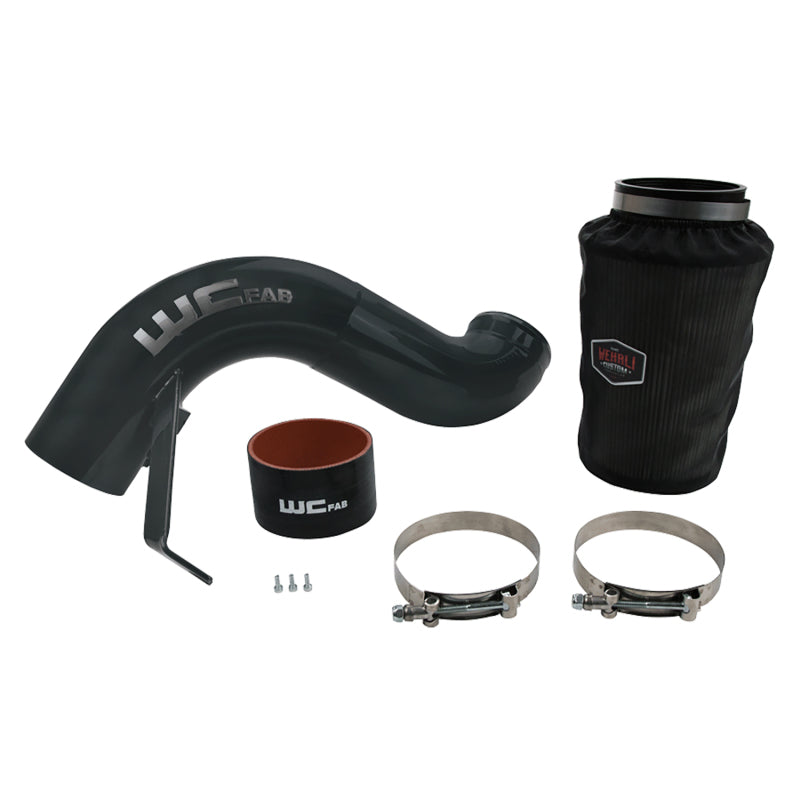 Wehrli 07.5-09 Cummins 6.7L 4in Intake Kit - Gun Metal - WCF100863-GM