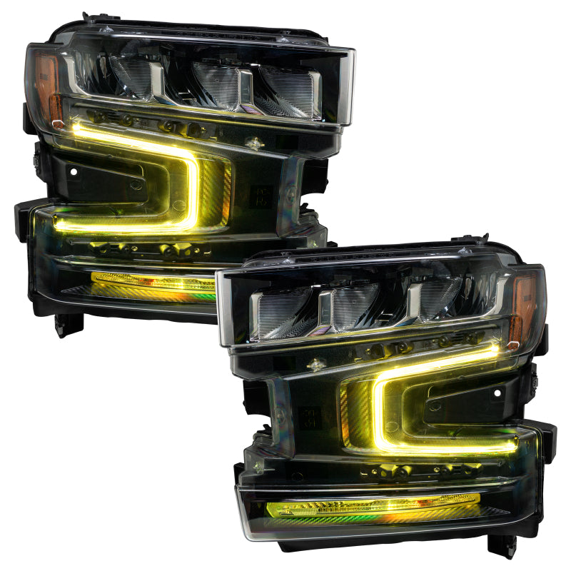 Oracle 19-21 Chevy Silverado 1500 RGB+W Headlight DRL Kit - ColorSHIFT w/ BC1 Cntrl SEE WARRANTY - 1441-335