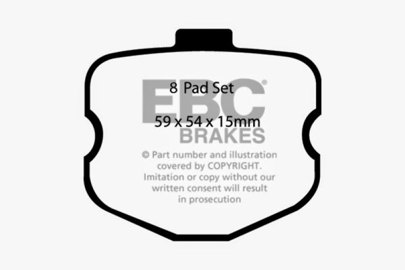 EBC 10-13 Chevrolet Corvette (C6) 6.2 Grand Sport Bluestuff Rear Brake Pads - DP51771/4NDX