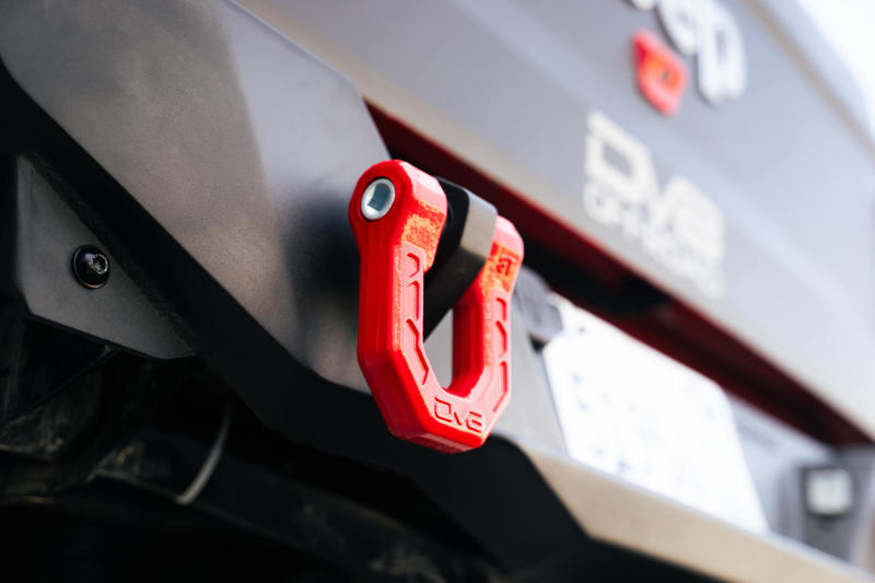 DV8 Offroad Elite Series D-Ring Shackles - Pair (Red) - UNSK-01RD