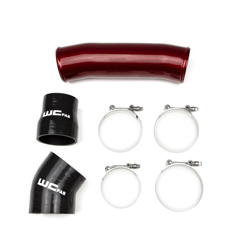Wehrli 98.5-02 Cummins 5.9L Passenger Side 3.5in Intercooler Pipe - Gun Metal - WCF100564-GM