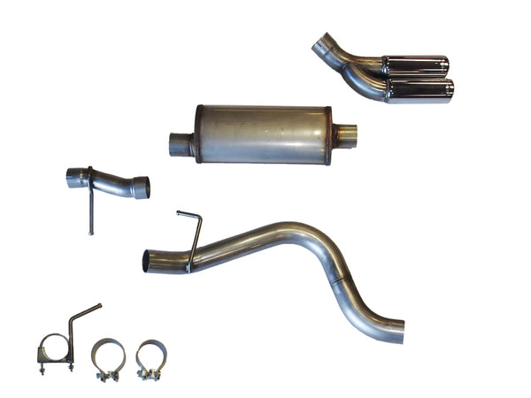 JBA 19-20 Ford Ranger EcoBoost 304SS Dual Side Rear Exit Cat-Back Exhaust w/3-1/2in Tips - 30-2545 for 2019-2022 Ford Ranger 