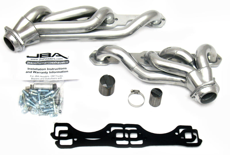 JBA 87-91 Chevrolet Blazer 5.0L/5.7L w/o A.I.R. 1-5/8in Primary Silver Ctd Cat4Ward Header - 1830S-4JS