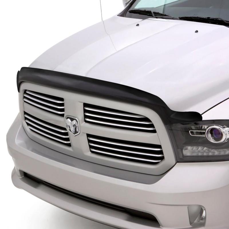 AVS 07-18 Jeep Wrangler High Profile Bugflector II Hood Shield - Smoke - 24901