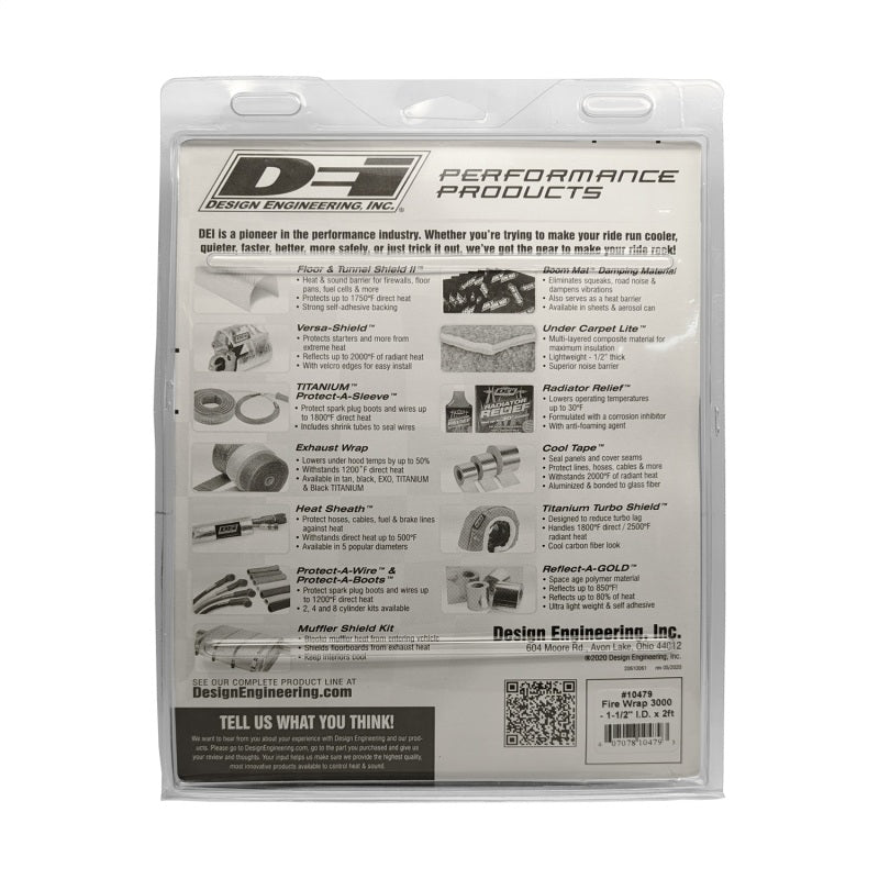 DEI Fire Wrap 3000 1-1/2in I.D. x 2ft - 10479