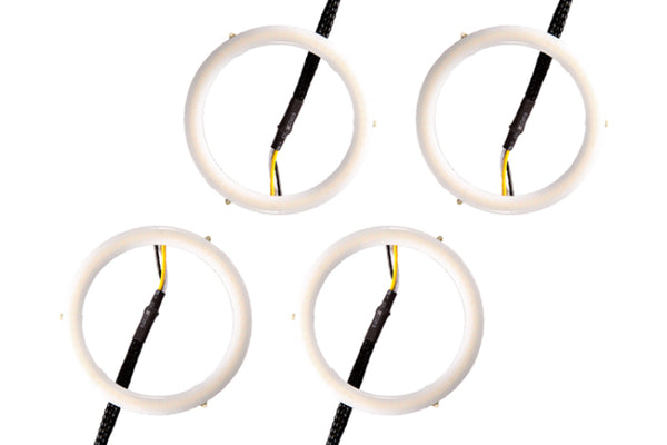 Diode Dynamics Halo Lights LED 70mm Switchback Four - DD2060Q for 2005-2013 Chevrolet Corvette - front view