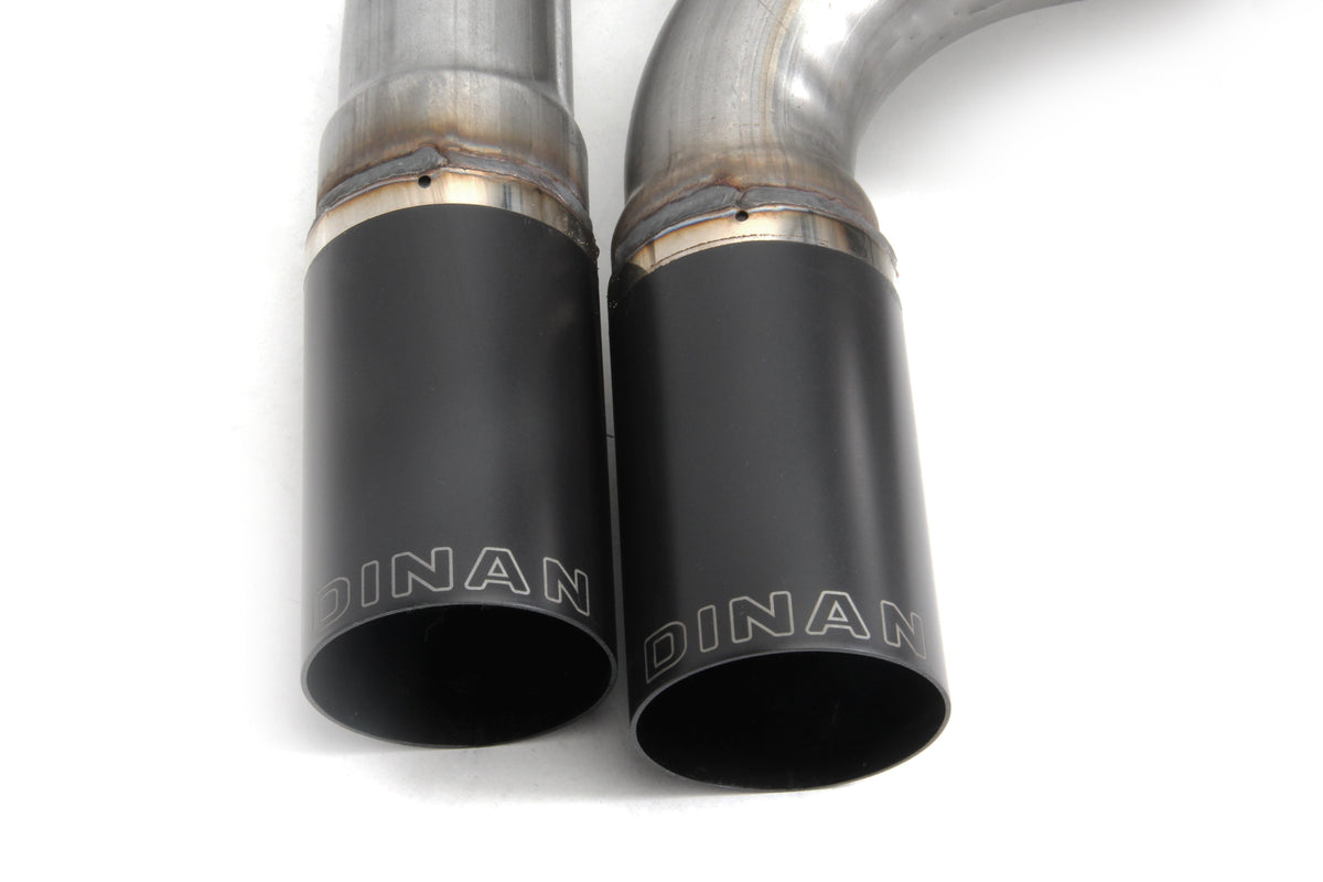 Dinan - Free Flow Axle-Back Exhaust - 2016-2020 BMW 330i/430i - D660-0069-BLK
