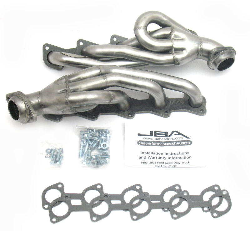 JBA 99-04 Ford Truck 6.8L 2V V10 w/o EGR 1-1/2in Primary Raw 409SS Cat4Ward Header - 1669S