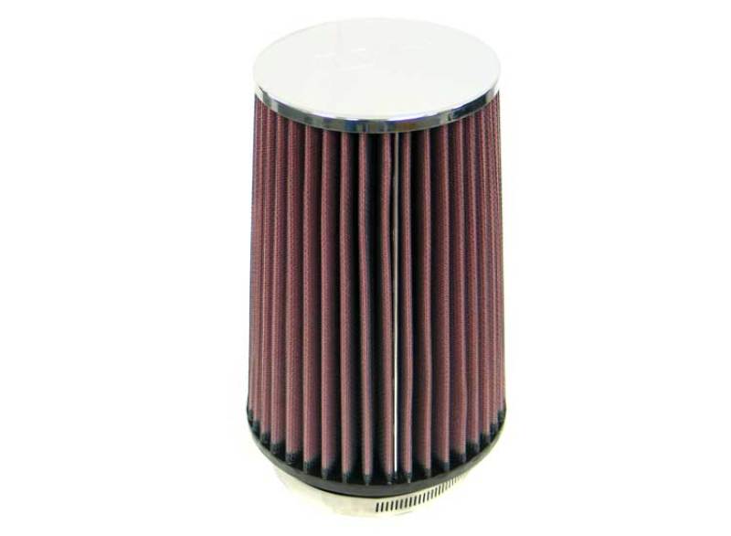 K&amp;N Universal Chrome Filter 3 1/2 inch FLG / 5 1/2 inch Bottom / 4 1/2 inch Top / 8 inch Height - RC-4760