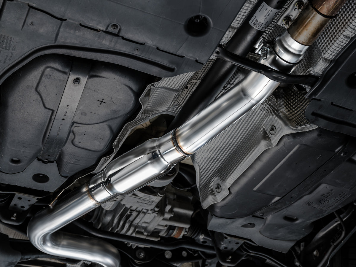 AWE 22-24 Audi 8Y S3 Touring Edition Exhaust - Chrome Silver Tips - 3015-42897