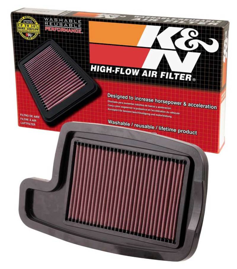 K&amp;N Arctic Cat 12.813in O/S L x 7.5in O/S W x .875in H Replacement Air Filter - AC-4004