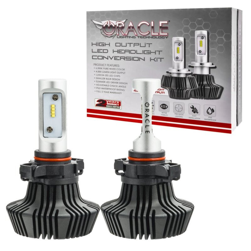 Oracle 52 4000 Lumen LED Headlight Bulbs (Pair) - 6000K SEE WARRANTY - 5244-001