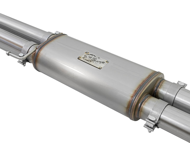 aFe MACHForce XP 3in 409-SS Exhaust Cat-Back 2017 Ford F-150 Raptor V6-3.5L (tt) w/ Black Tip - 49-43045-B