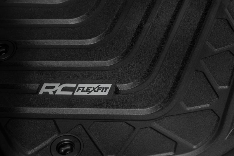 Rough Country - Flex-Fit Floor Mats - Front and Rear - Toyota Tacoma 2WD/4WD (2016-2023) - FF-71216 for 2016-2023 Toyota Taco
