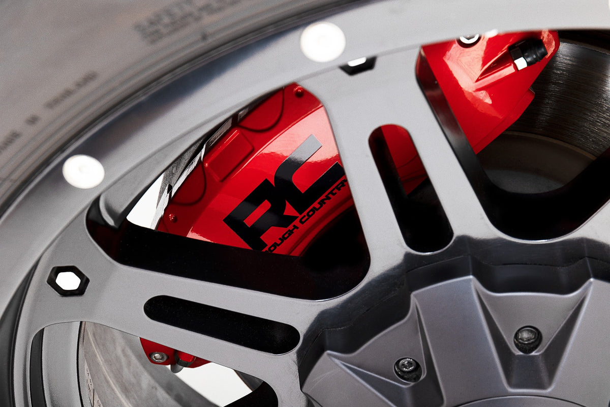 Rough Country - Caliper Covers | Front and Rear | Red | Jeep Gladiator JT 4WD (2020-2026) - 71142A