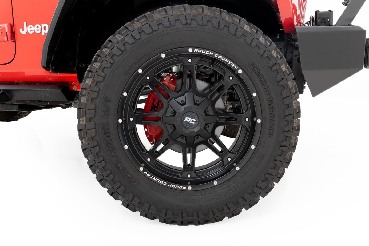 Rough Country - Caliper Covers | Front and Rear | Red | Jeep Gladiator JT 4WD (2020-2026) - 71142A