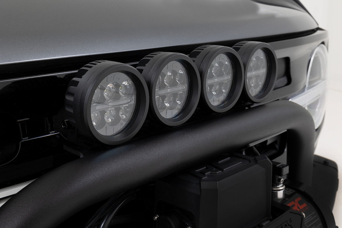 Rough Country - Safari Bar - 12" LED Light Bar - Black - Dual Row - OE Modular Steel - Ford Bronco (21-25) - 51118 for 2021-2