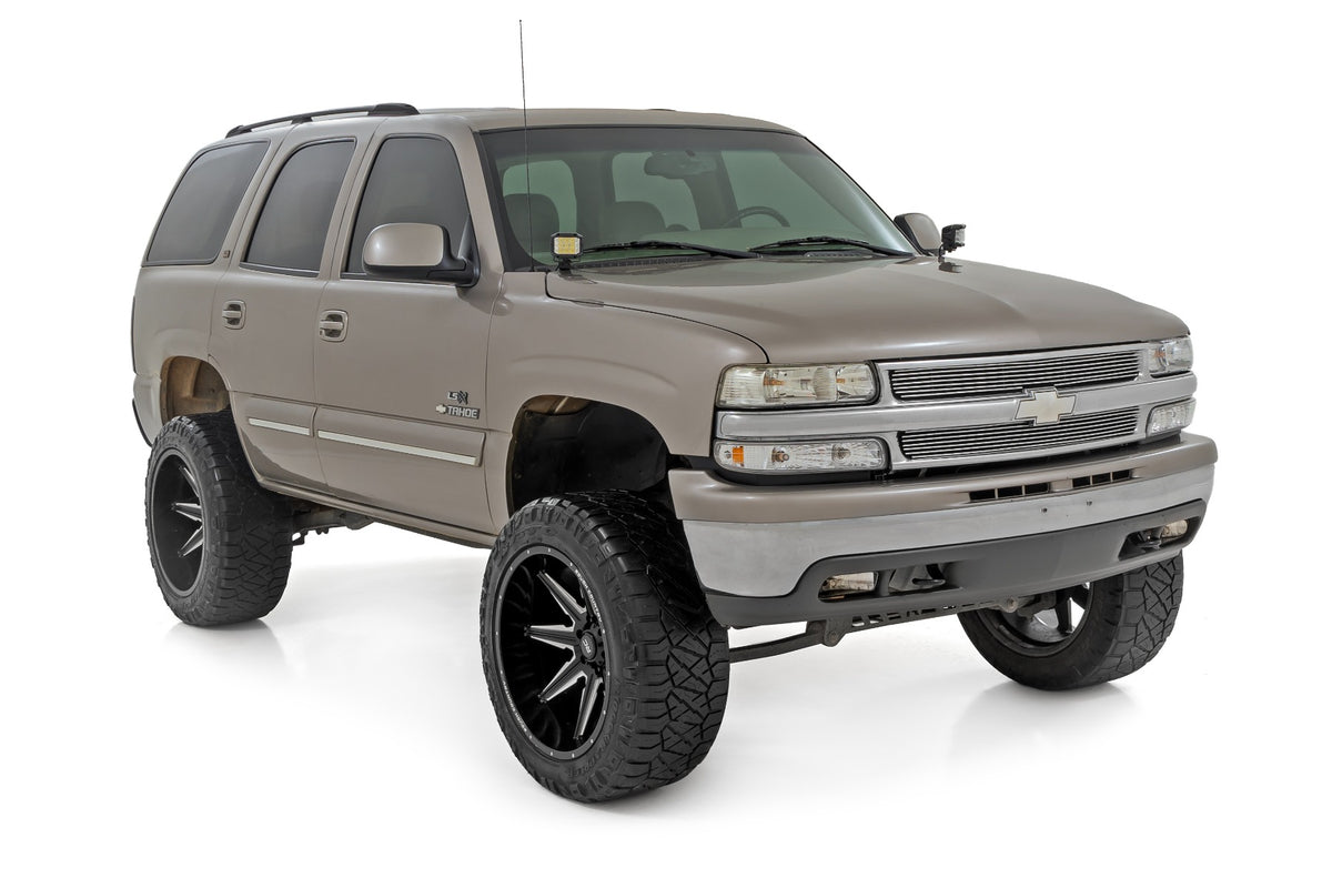 Rough Country - LED Light Kit - Ditch Mount - 2" Black Pair - Amber DRL - Chevy Silverado 1500 (99-06) - 82281 for 1999-2006 