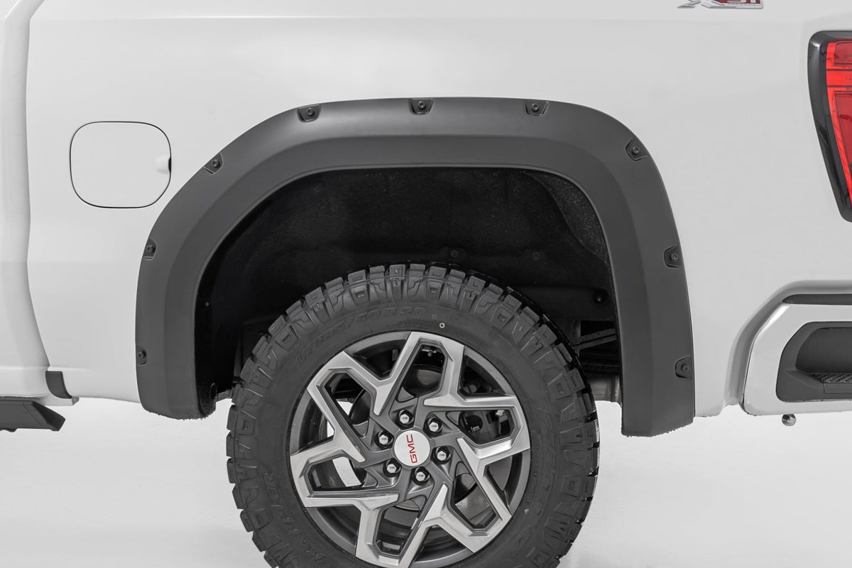 Rough Country - Pocket Fender Flares - G42 Coastal Dune - GMC Sierra 1500 2WD/4WD (2019-2026) - F-C11950A-G42