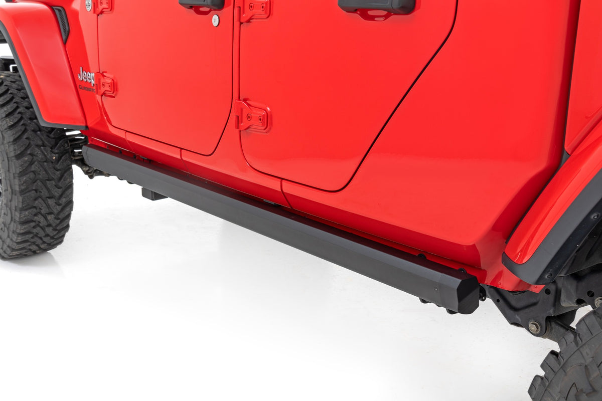Rough Country - Power Running Boards - Dual Electric Motor - Jeep Gladiator JT 4WD (20-26)
