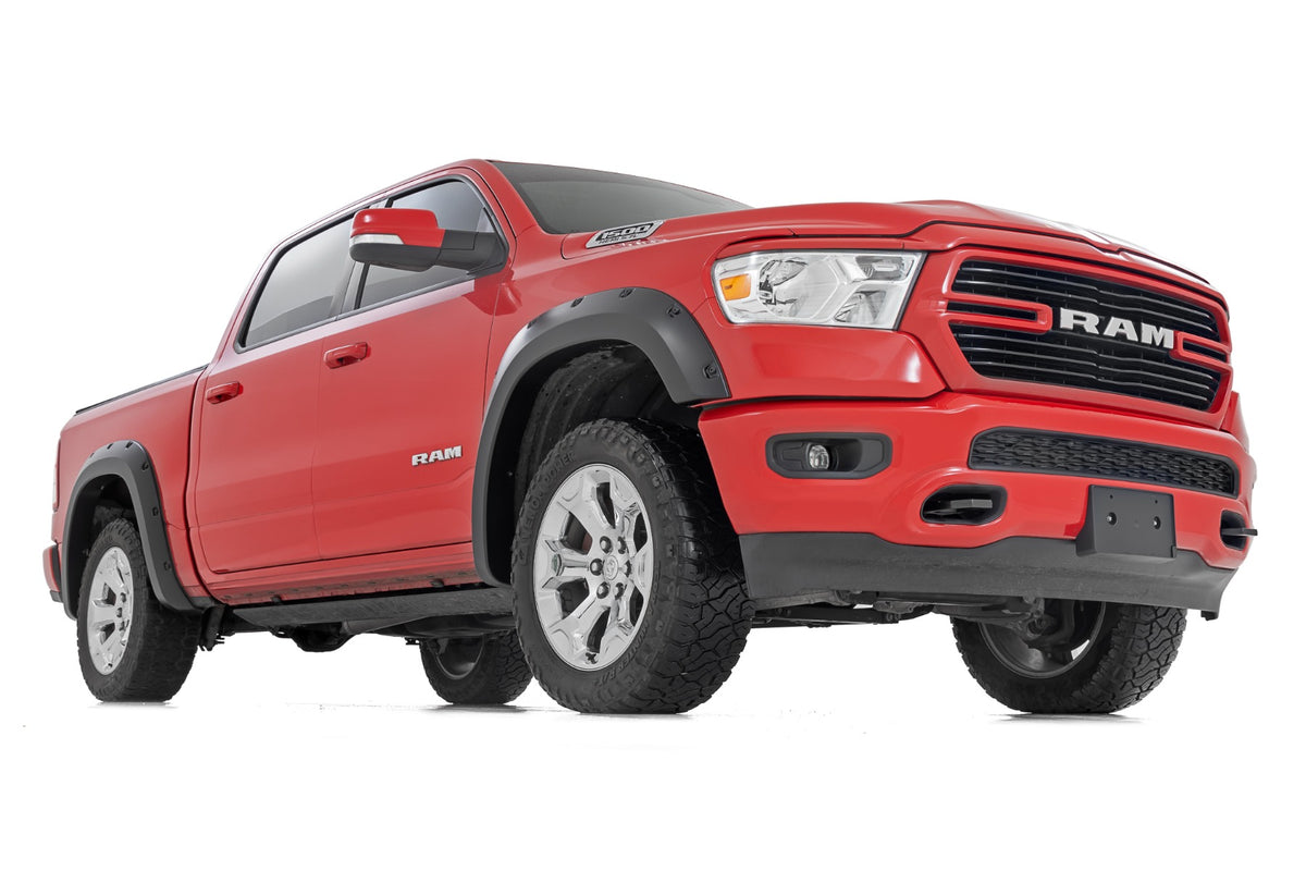 Rough Country - Pocket Fender Flares - PAR Maximum Steel - Ram 1500 2WD/4WD (2019-2024) - F-D10914A-PAR by Rough Country - de