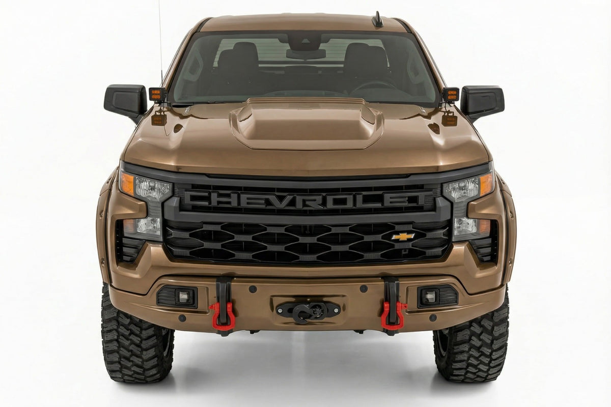 Rough Country - Front FXS Bumper - 12000S - GXN Harvest Bronze - Chevy Silverado 1500 (23-26) - 13007-GXN